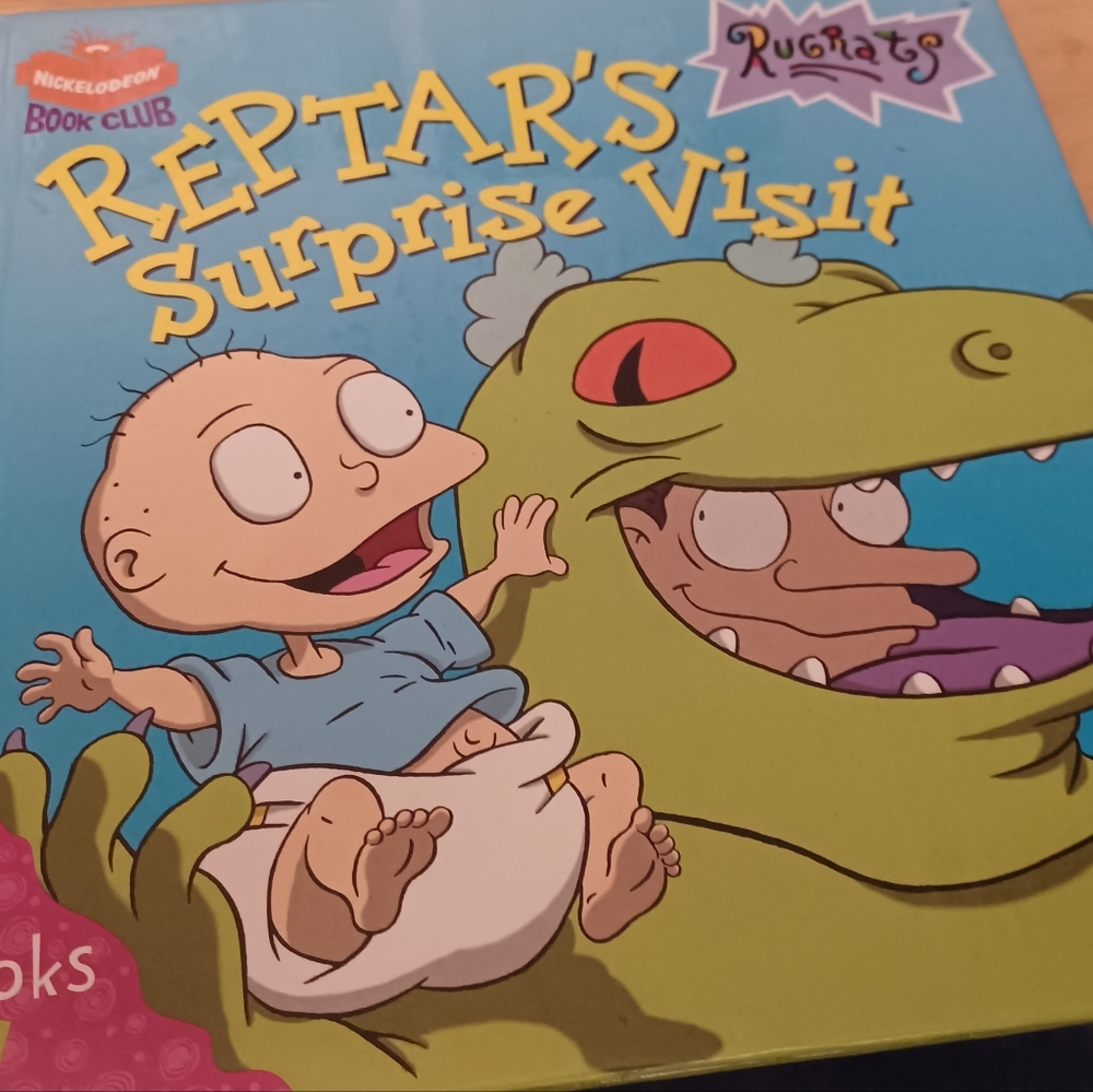 Rugrats.  Book and 4 character